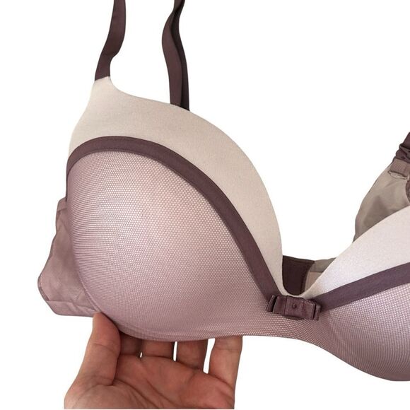 Victoria's Secret incredible by Victoria lined Demi Bra in pink & lavender 36C - Picture 2 of 4